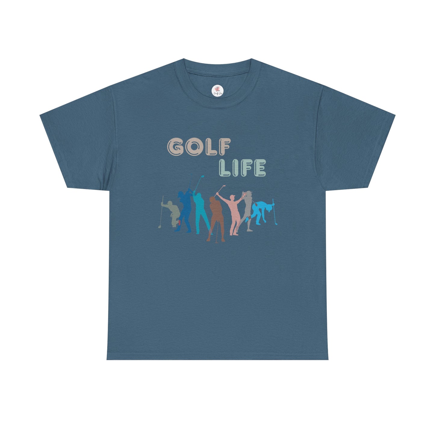 Golf Life T-Shirt — Colorful Golfer Silhouettes Tee