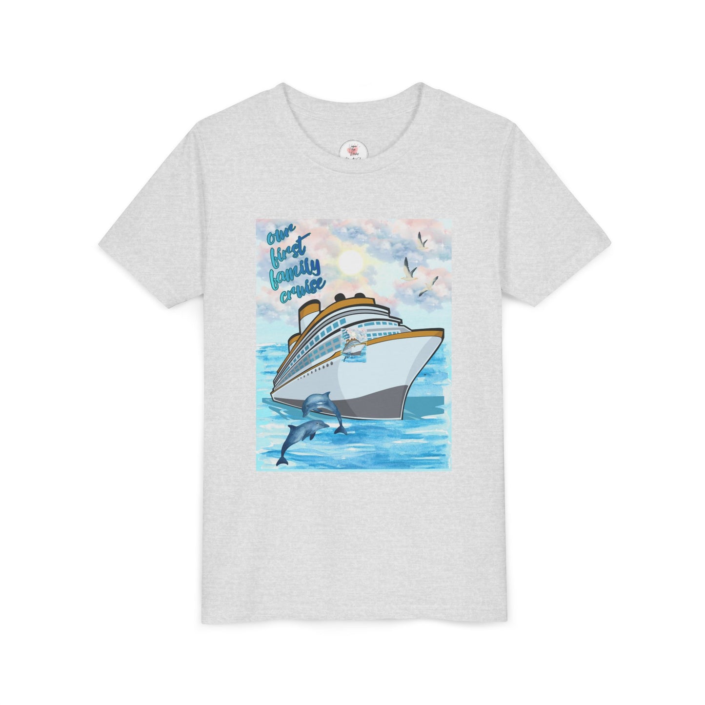 Cruise Ship Tee — "Our First Family Cruise" Youth T-Shirt