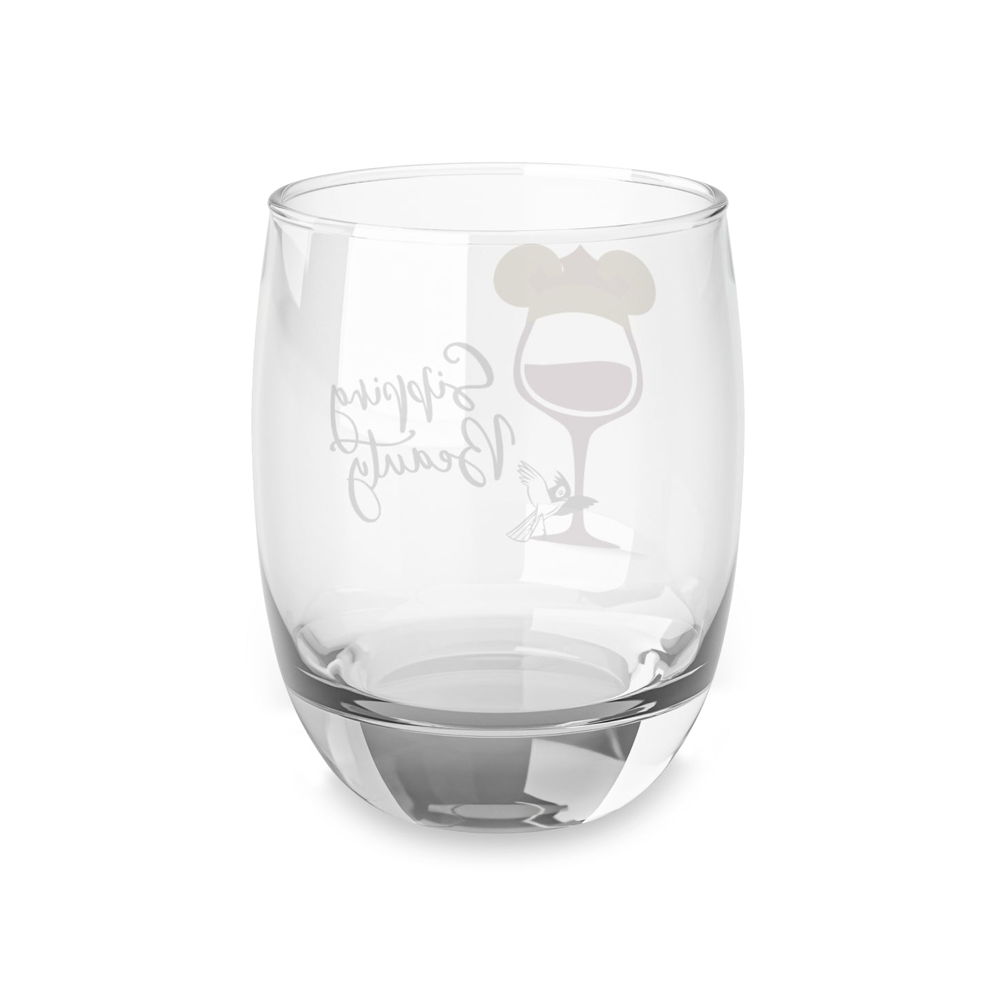 Whiskey Glass — "Sipping Beauty Stemless" Disney-Inspired Drinkware