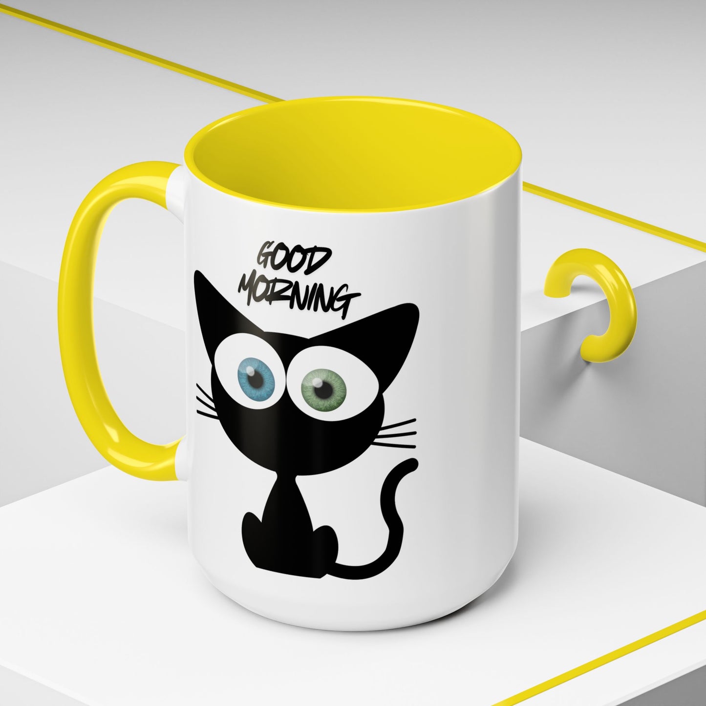 Cute Cat Good Morning Coffee Mug