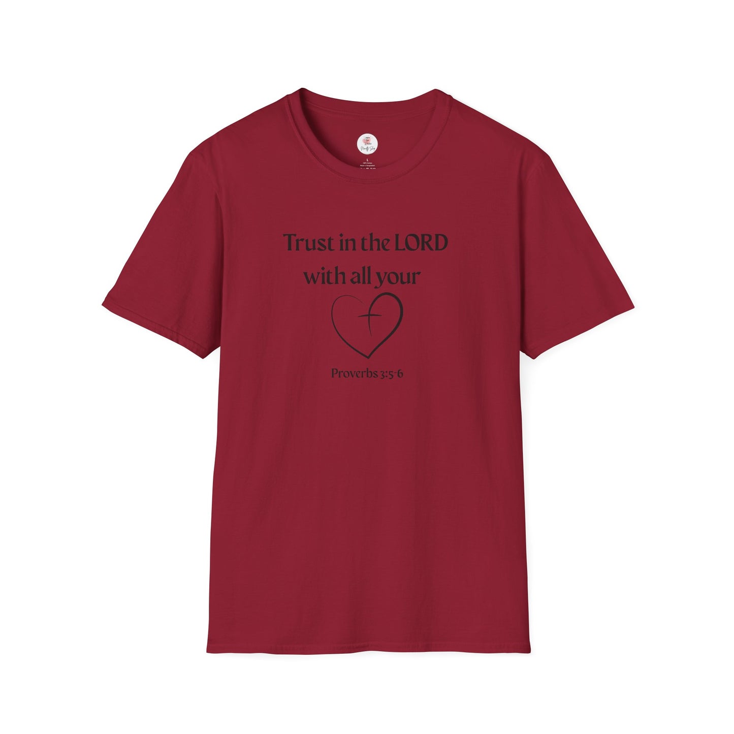 Trust in the LORD T-Shirt — Proverbs 3:5 Faith Tee