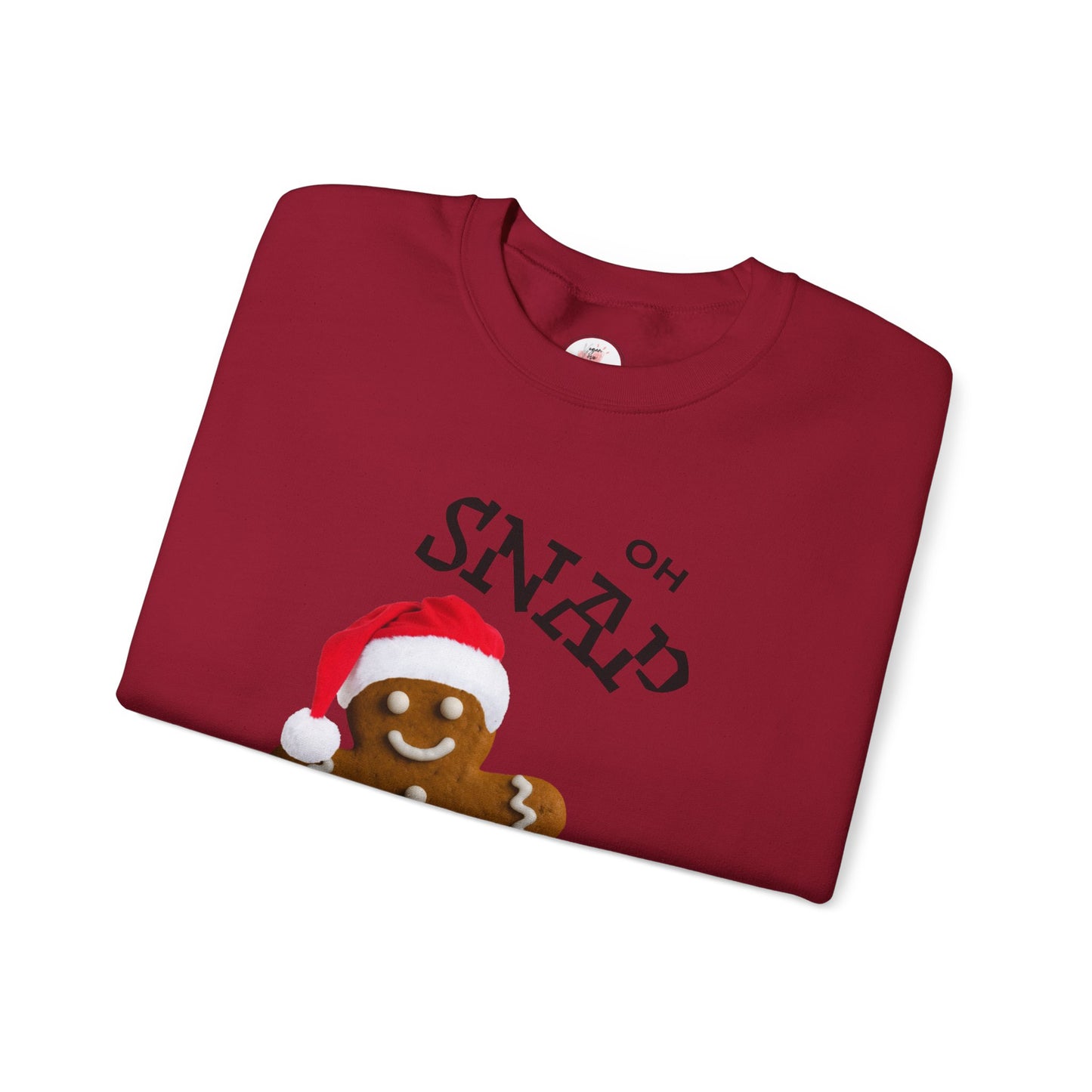 Gingerbread ‘Oh Snap’ – Funny Christmas Holiday Crewneck Sweatshirt