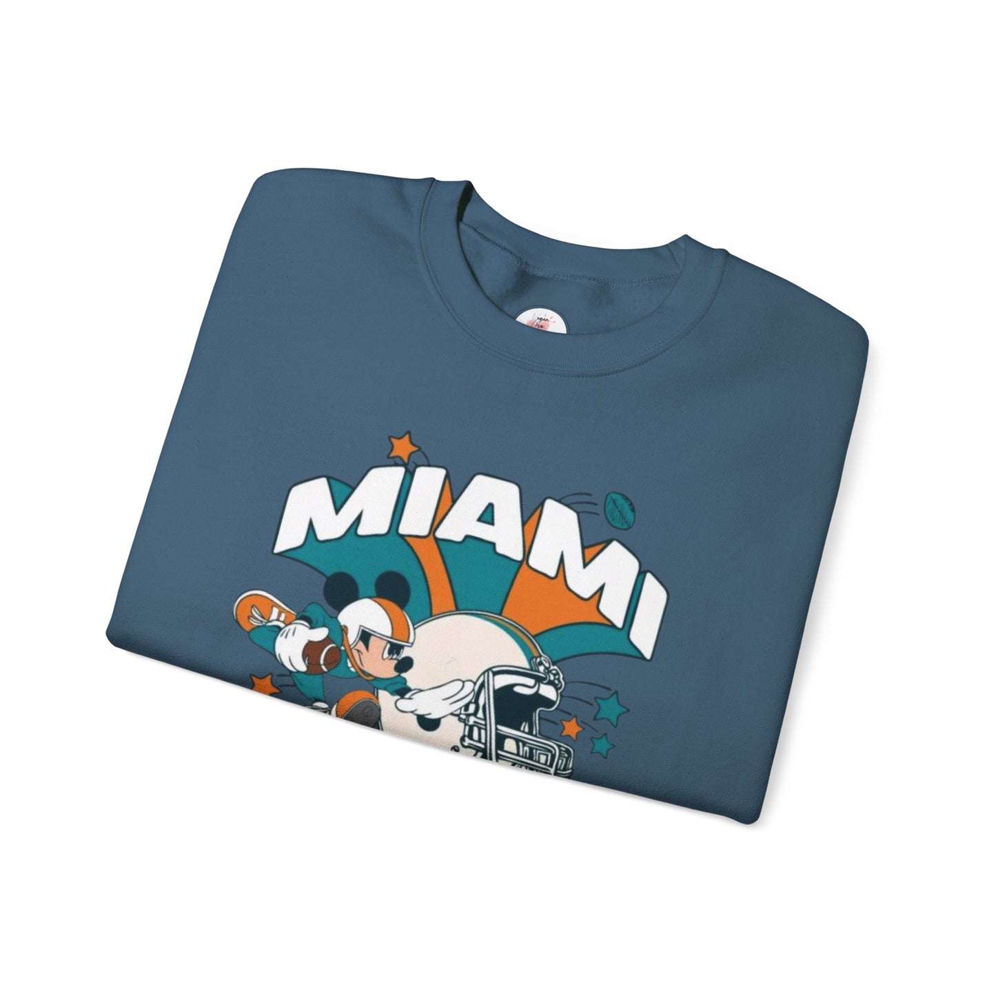 Mickey Miami Football Crewneck Sweatshirt