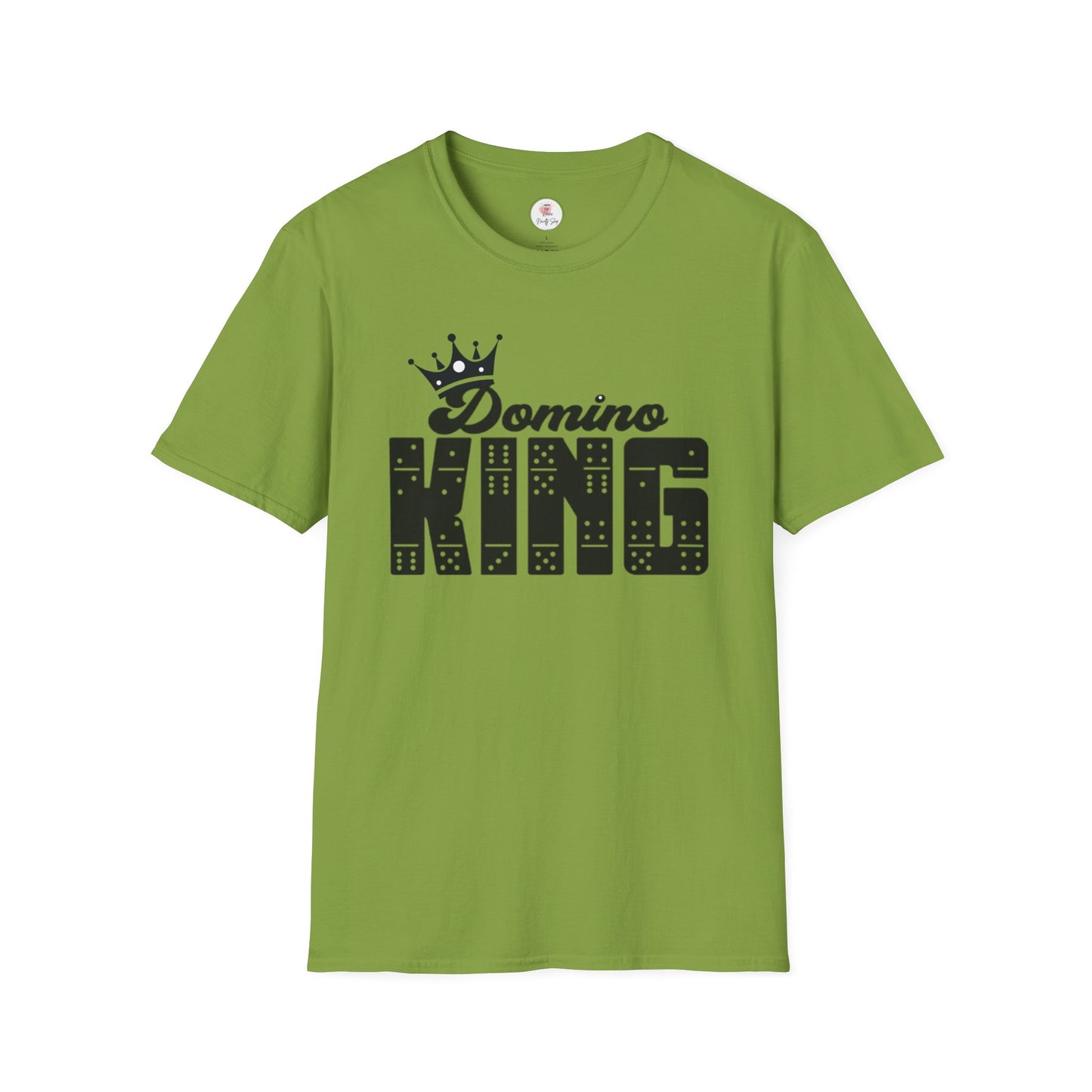 Domino King T-Shirt — Crowned Dominoes Graphic Tee for Game Night