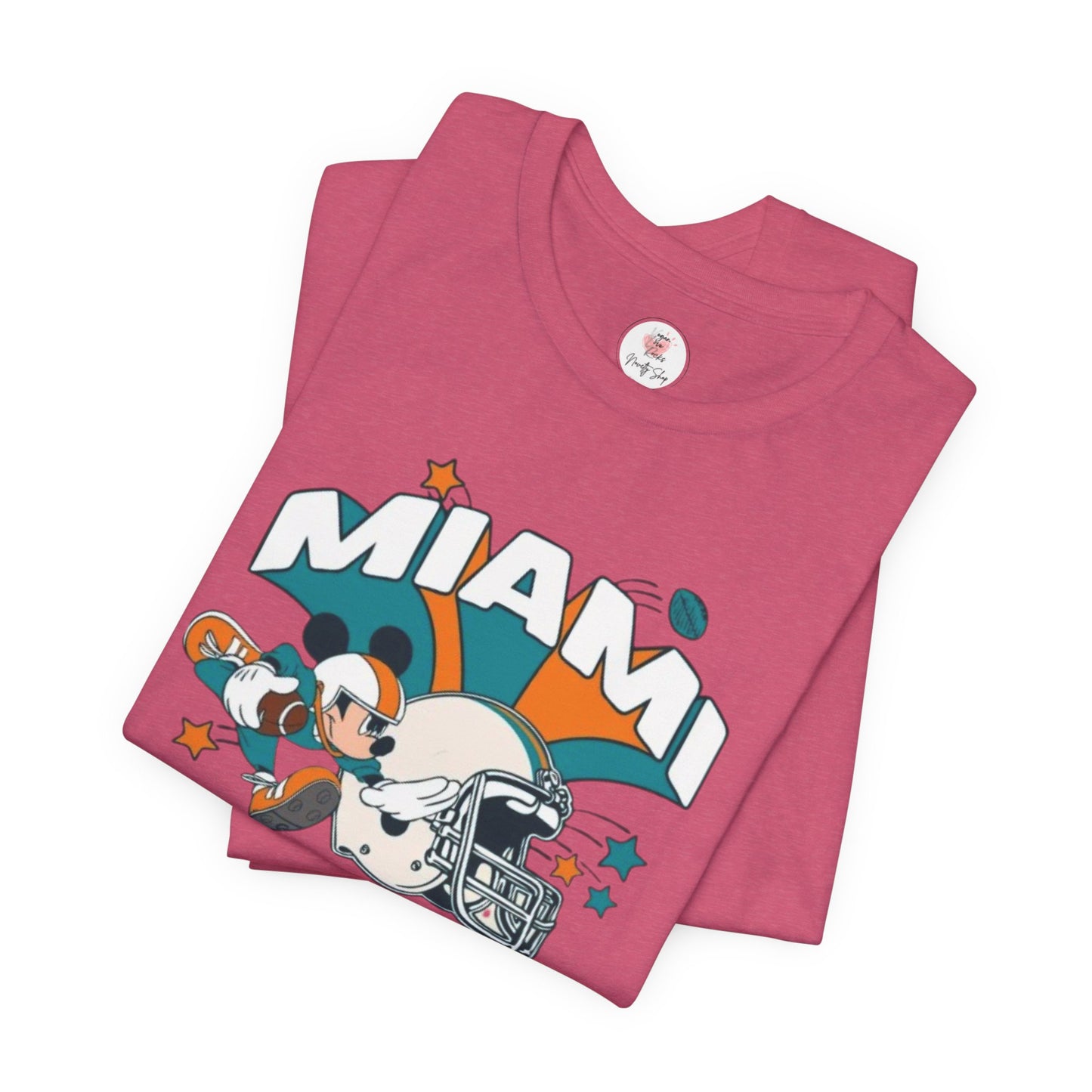 Mickey Miami Retro Football T-Shirt