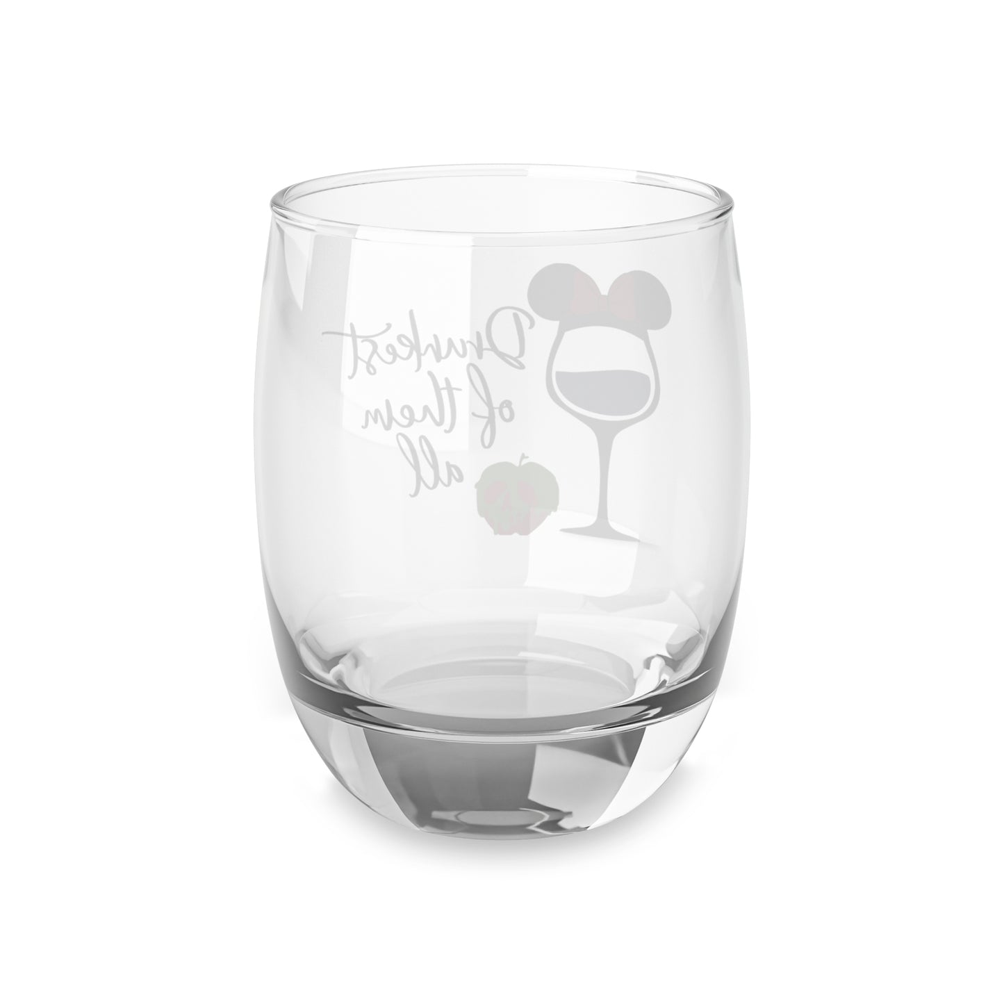 Whiskey Glass "Drunkest of Them All Whiskey Glass" – Disney-Inspired Drinkware
