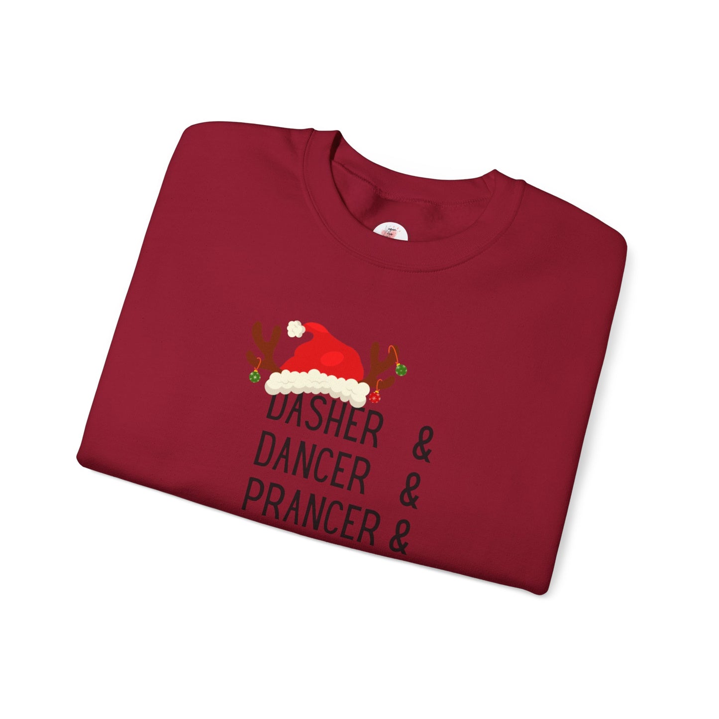 Holiday Reindeer ‘Dasher & Dancer & Prancer & Bourbon & Bourbon & Bourbon’ Christmas Sweatshirt
