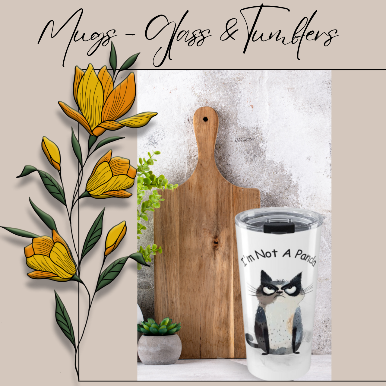 Mugs, Glass & Tumblers