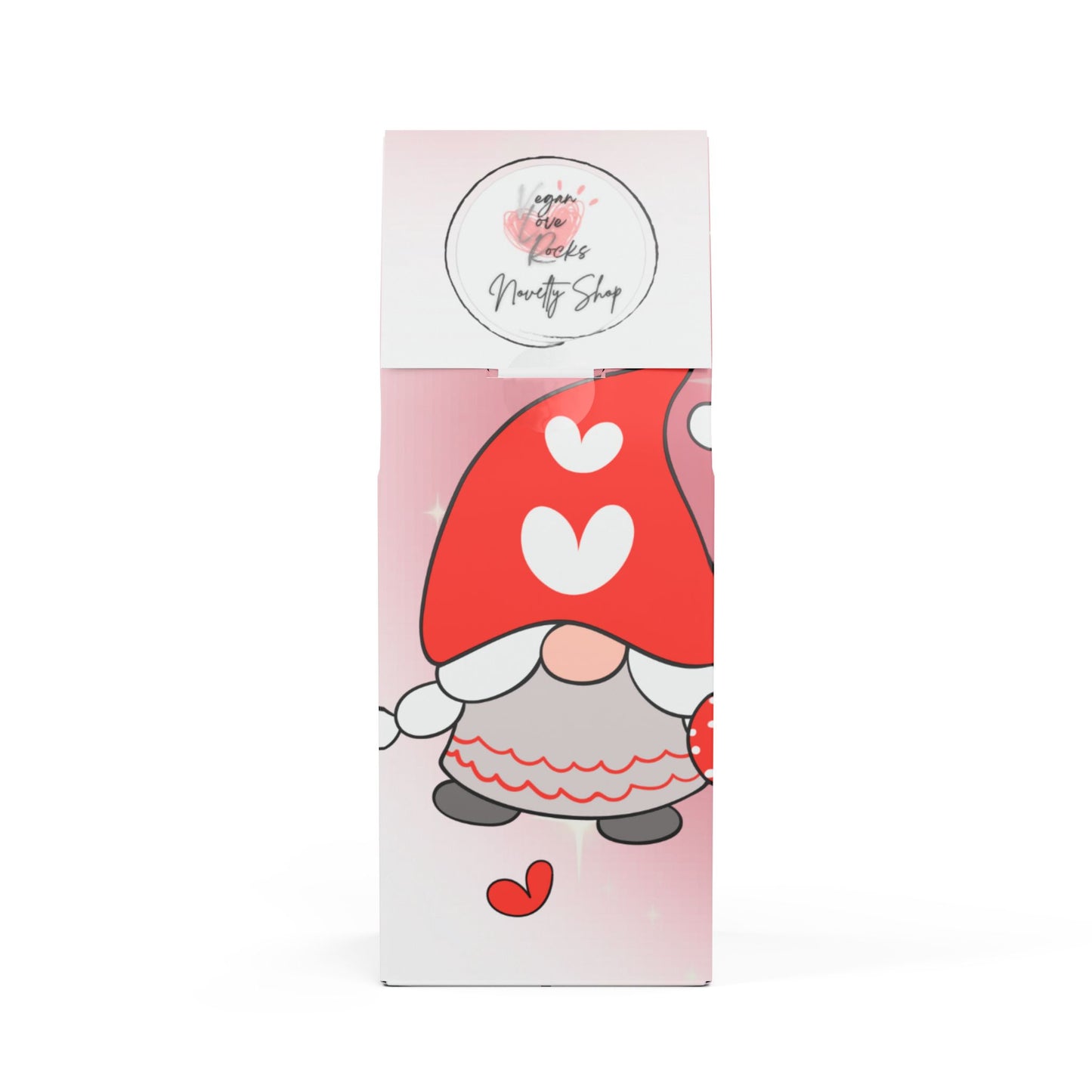 High Lakes Coffee Blend (Light Roast)  3 Gnomes Celebrating Love - Coffee Packaging