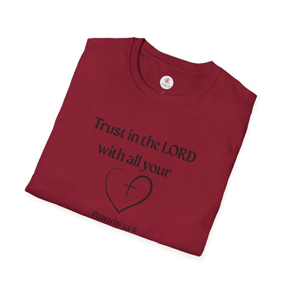 Trust in the LORD T-Shirt — Proverbs 3:5 Faith Tee