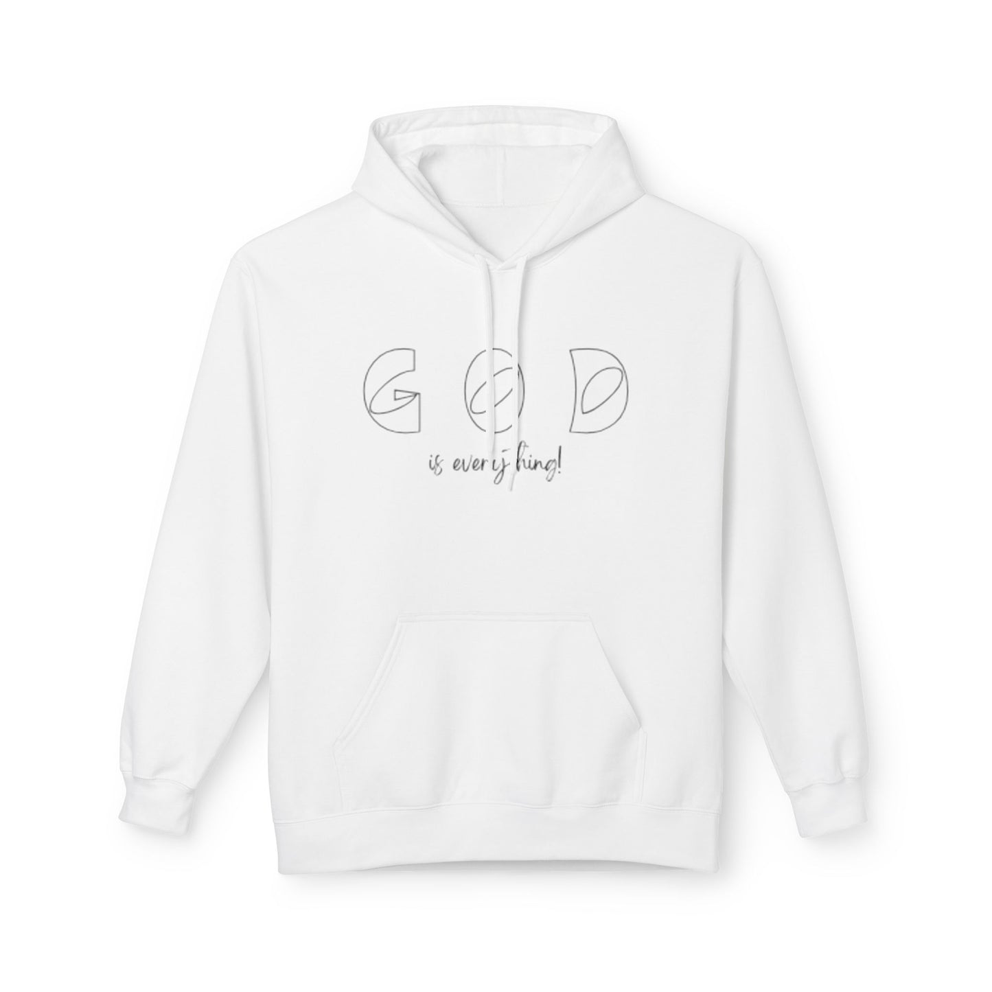 God Is Everything Minimal Faith Hoodie — Inspirational Christian Pullover