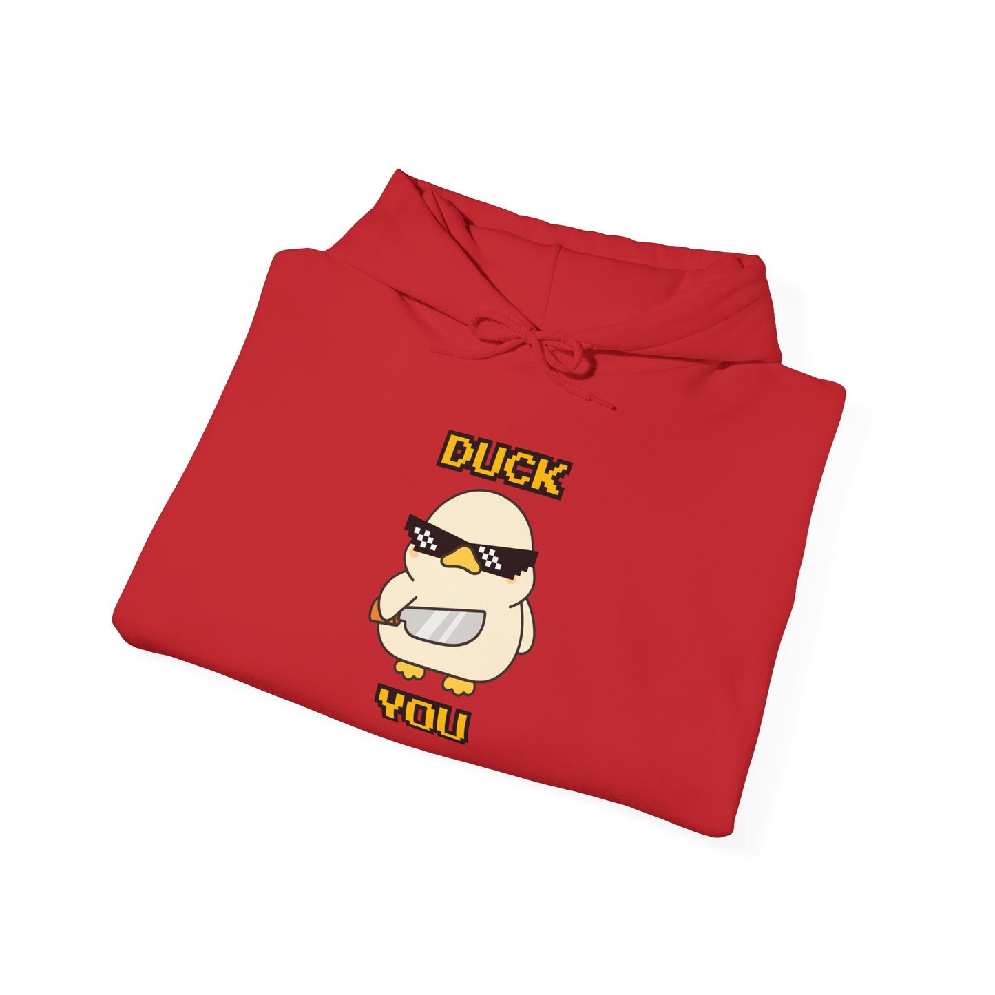 Hoodie — 'Duck You' Funny Cool Sunglasses Duck Graphic Pullover