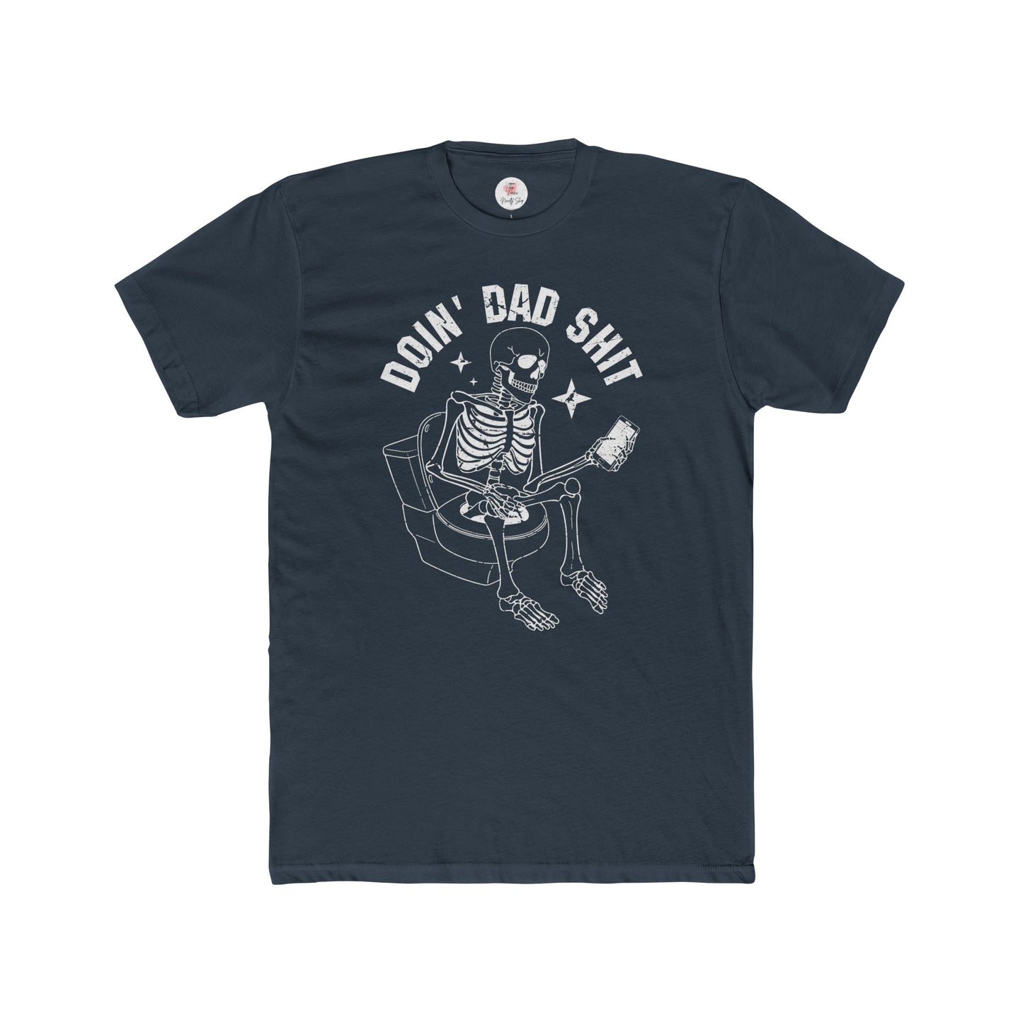 Doin' Dad Shit Skeleton Cotton Crew T-shirt