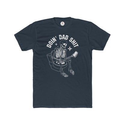 Doin' Dad Shit Skeleton Cotton Crew T-shirt