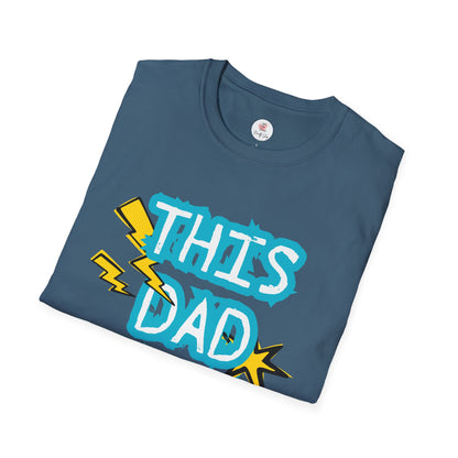 This Dad Rocks T-Shirt — Fun Retro Lightning Father’s Day Tee