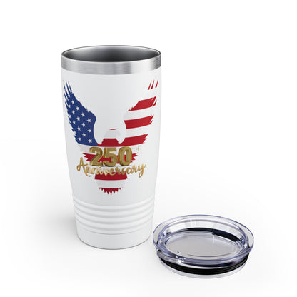 250th Anniversary American Eagle Tumbler - 20-oz Patriotic Travel Cup
