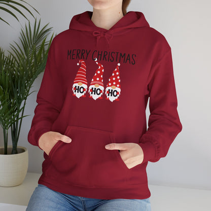Christmas Gnome Hoodie — Merry Christmas Ho Ho Ho Holiday Sweatshirt
