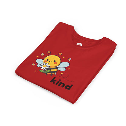 Kids Bee "Kind" T-Shirt — Cute Bumblebee Graphic Youth Tee