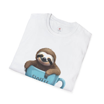 Sloffee Sloth Coffee Cup T-Shirt
