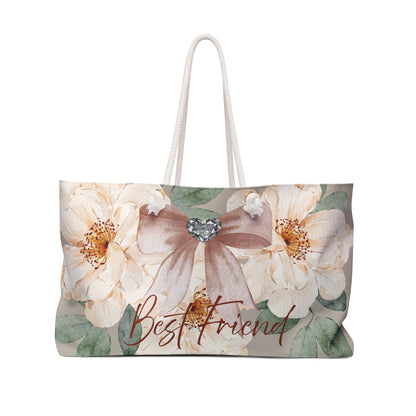 Floral Bride Weekender Bag - Perfect for Bridal Showers, Gift for the Brides Best Friend