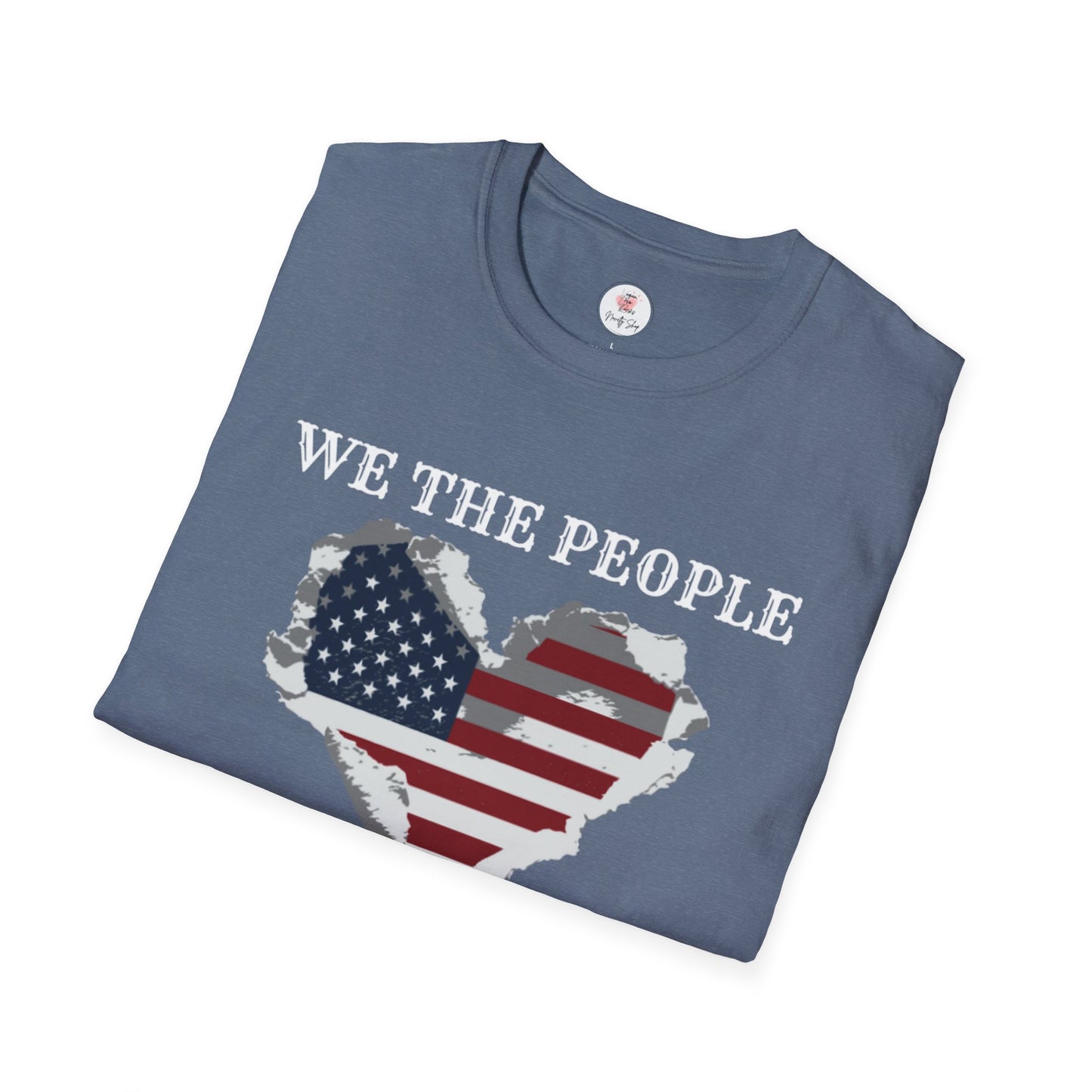 We The People T-Shirt — American Flag Heart, 250 Years of Freedom Patriotic Tee