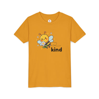 Kids Bee "Kind" T-Shirt — Cute Bumblebee Graphic Youth Tee