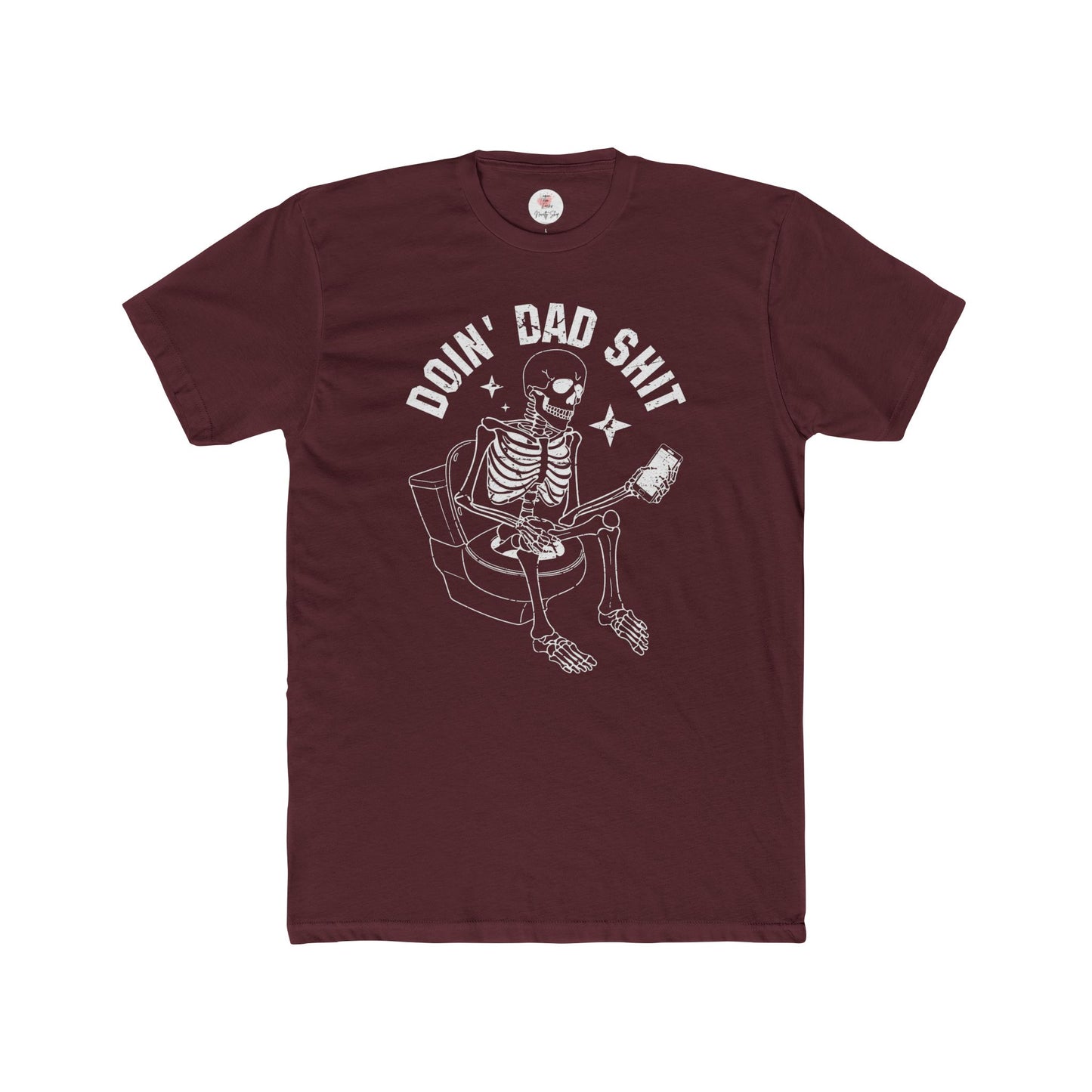 Doin' Dad Shit Skeleton Cotton Crew T-shirt