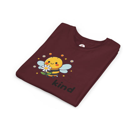 Kids Bee "Kind" T-Shirt — Cute Bumblebee Graphic Youth Tee