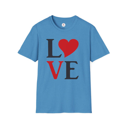 L Heart V E  T-Shirt — Classic Romance Graphic Tee