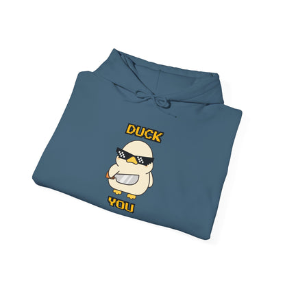 Hoodie — 'Duck You' Funny Cool Sunglasses Duck Graphic Pullover