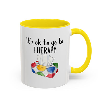 It's OK to Go to Therapy Coffee Mug — Inspirational Mental Health Gift