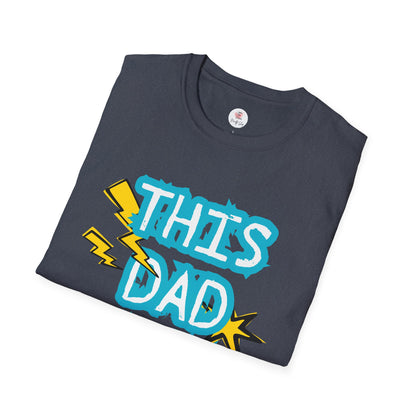 This Dad Rocks T-Shirt — Fun Retro Lightning Father’s Day Tee
