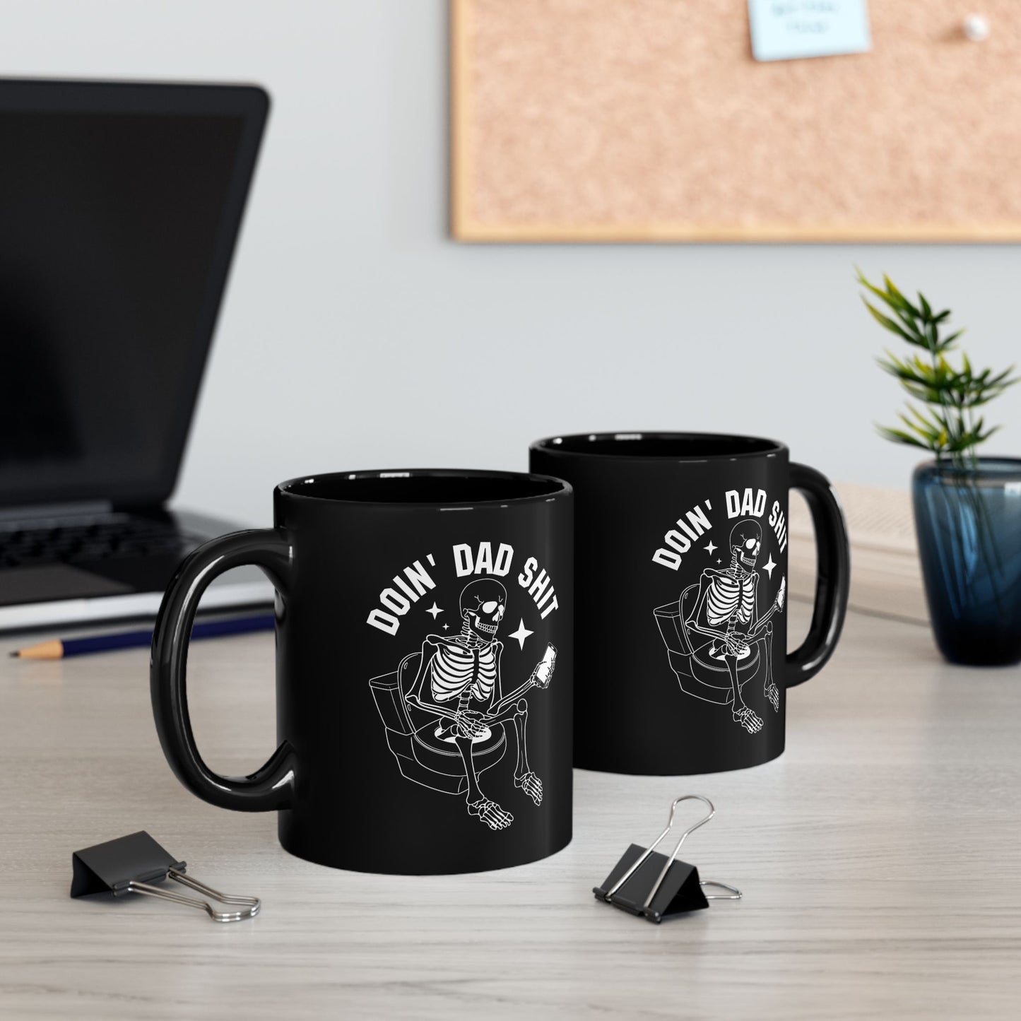Funny Skeleton Dad Mug, Gift for Dads, Coffee Mug, Dad Life, Unique Father's Day Present, Humorous Birthday Gift