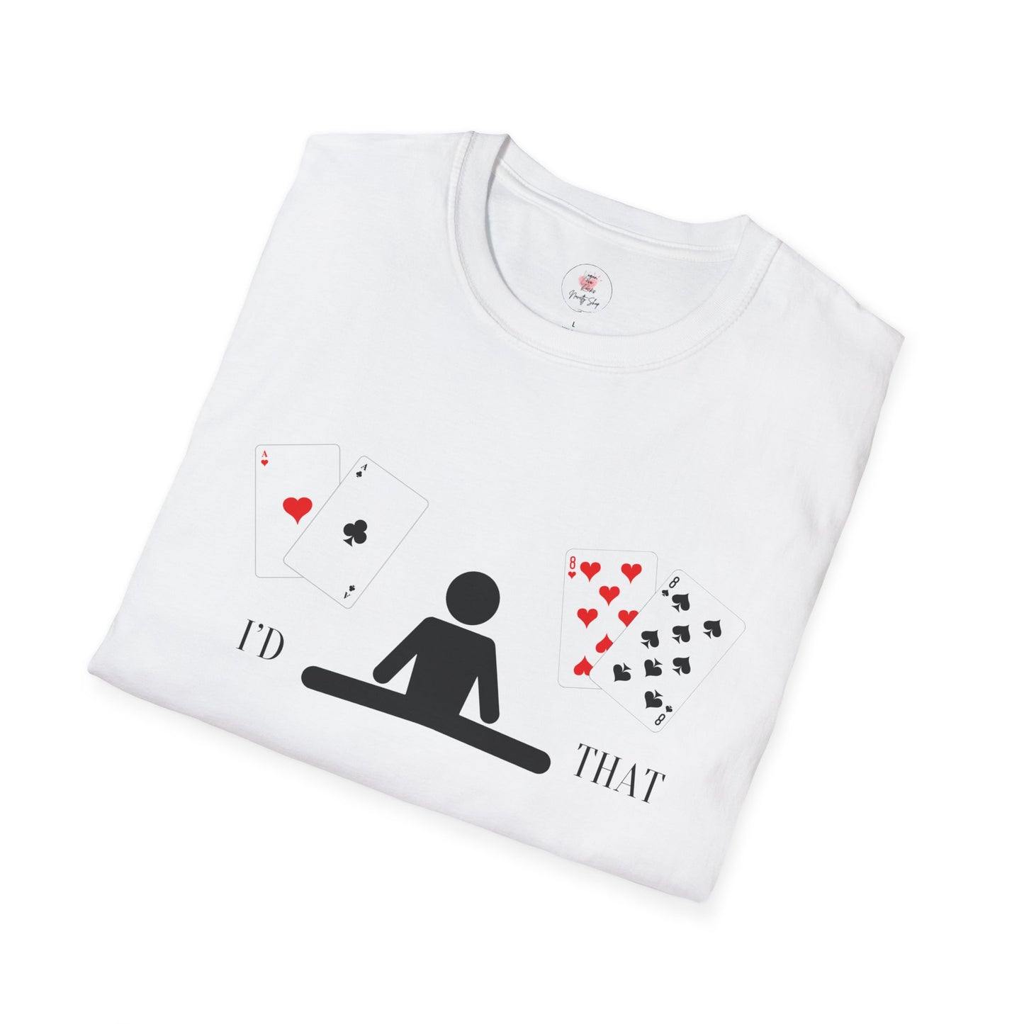 Blackjack T-Shirt — 'I'd Split That' Card Dealer Graphic Tee