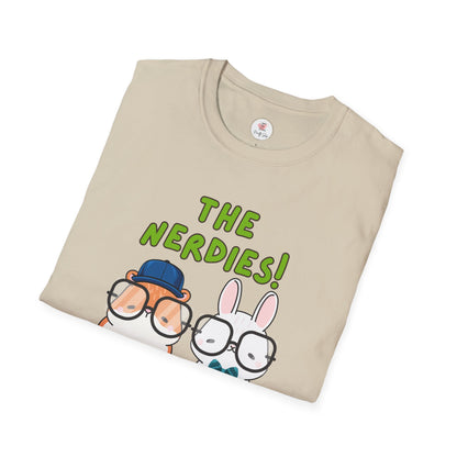 The Nerdies! Cute Animal Nerds Graphic T-Shirt