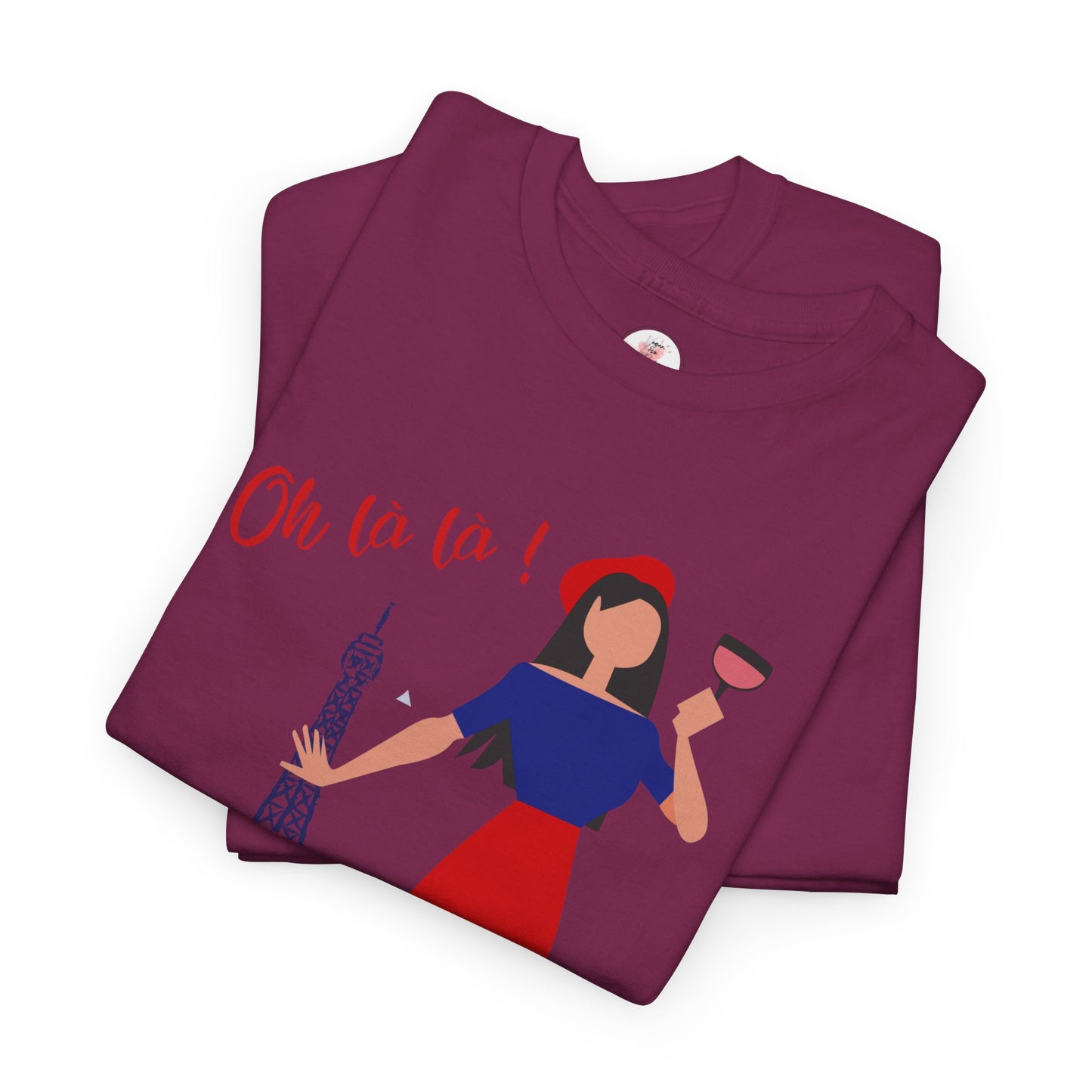 Parisian Wine & Eiffel T-Shirt — Oh La La! French Travel Tee
