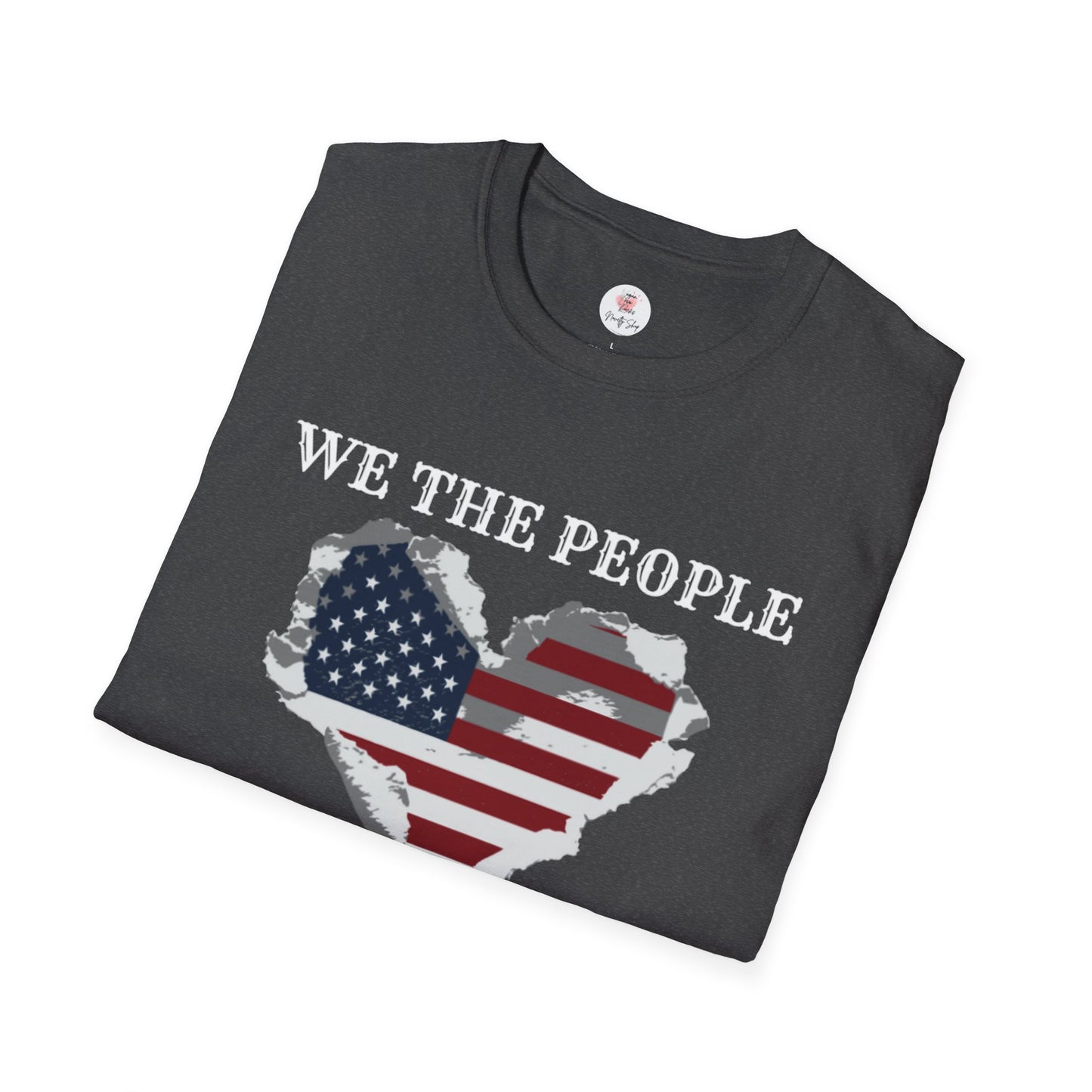 We The People T-Shirt — American Flag Heart, 250 Years of Freedom Patriotic Tee