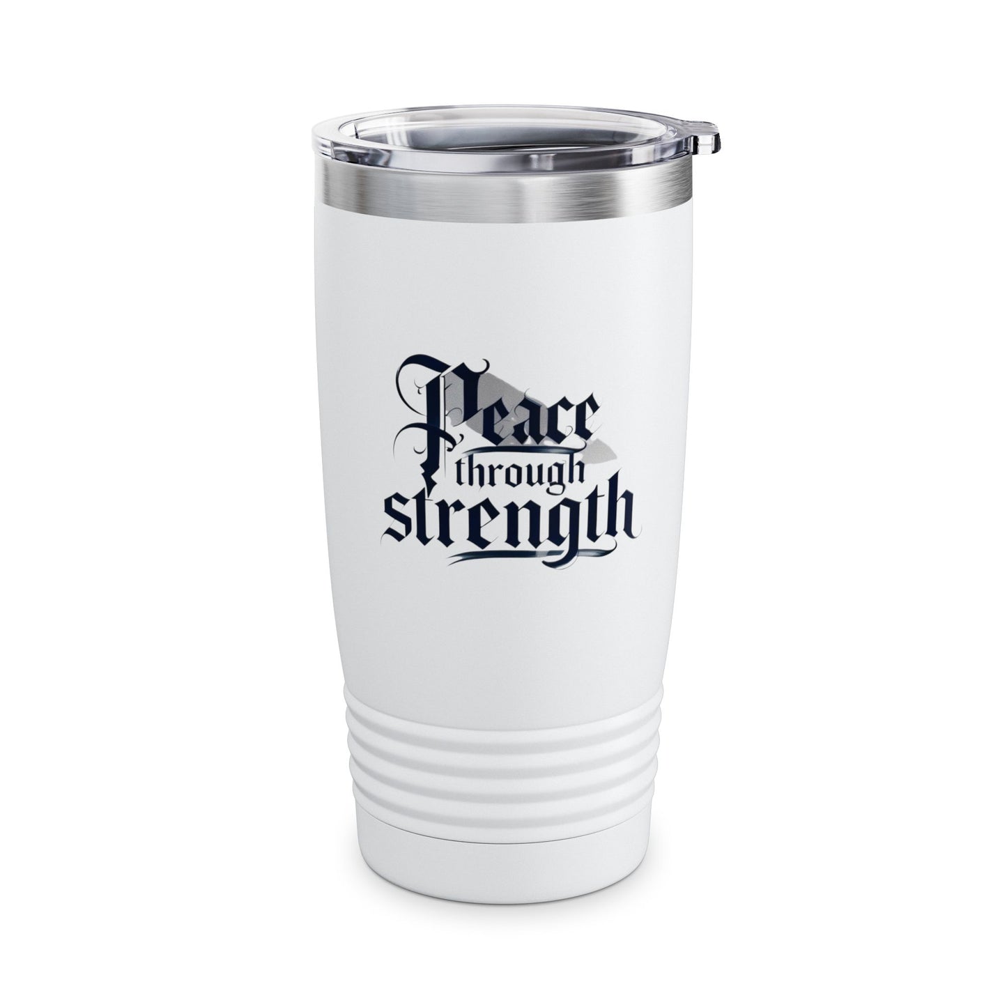 Patriotic Trump Peace Through Strength Tumbler, 20oz