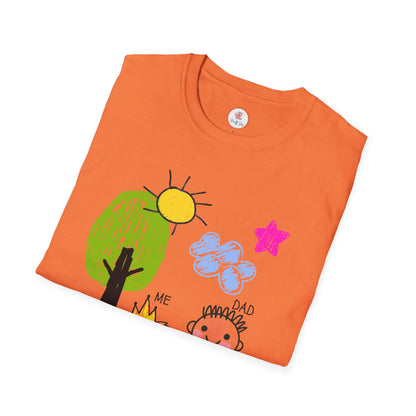 ME & DAD Kids' Handprint Father's Day T-Shirt — Cute Child Drawing Tee