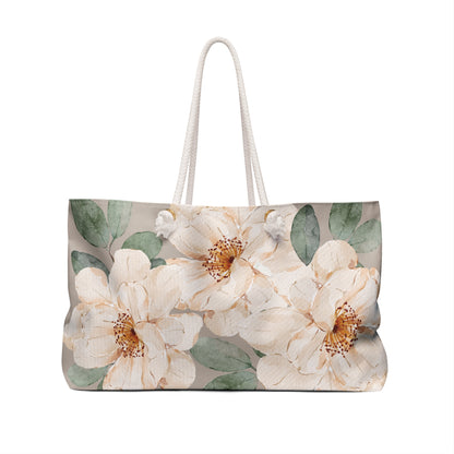Floral Bride Weekender Bag - Perfect for Bridal Showers, Gift for the Bride's "I Do Crew"