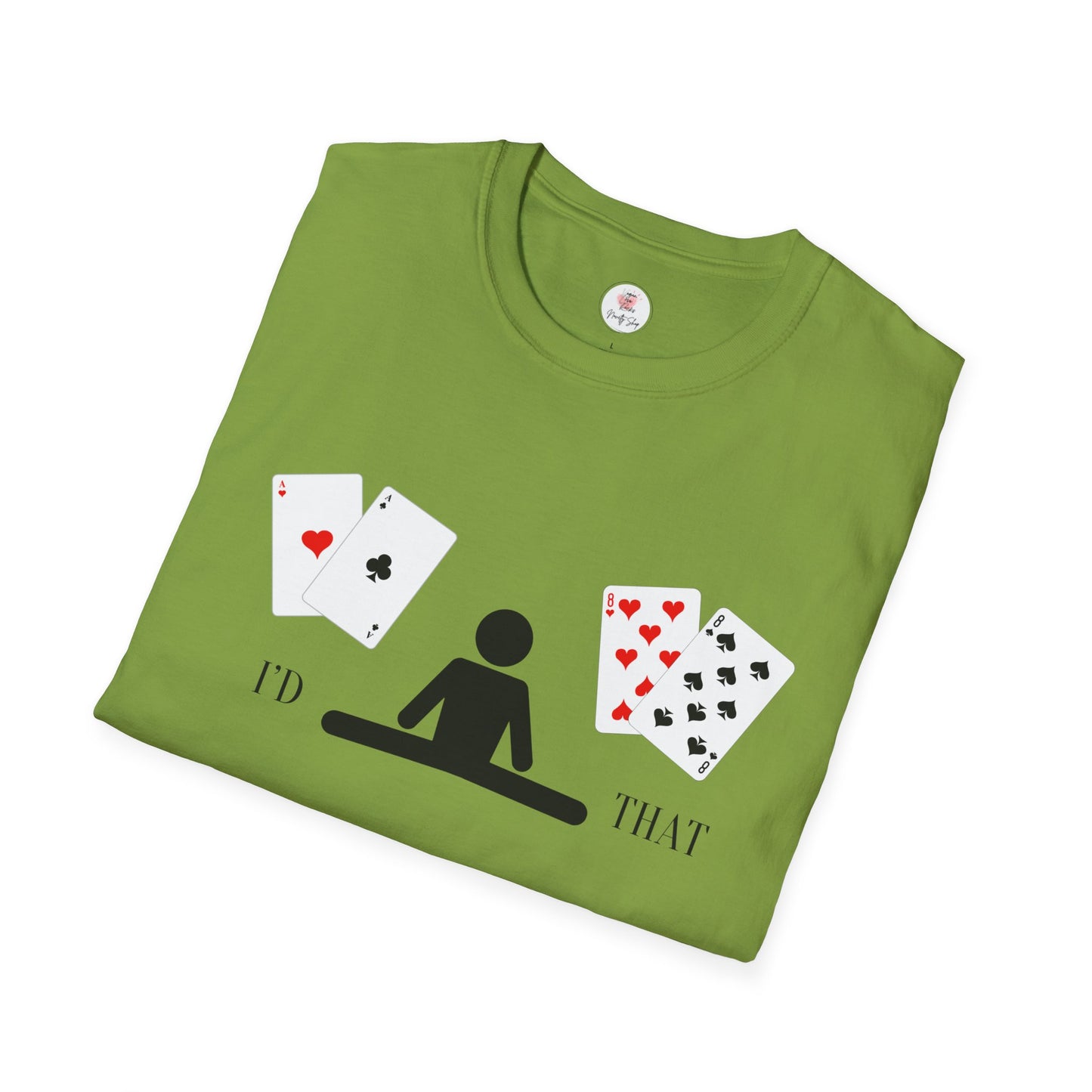 Blackjack T-Shirt — 'I'd Split That' Card Dealer Graphic Tee