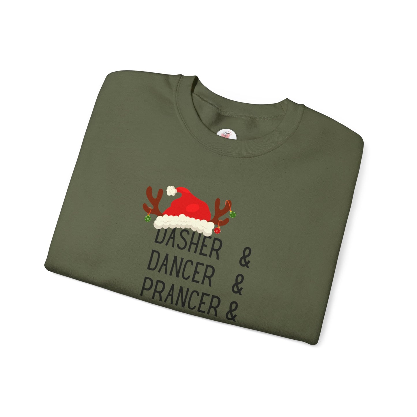Holiday Reindeer ‘Dasher & Dancer & Prancer & Bourbon & Bourbon & Bourbon’ Christmas Sweatshirt