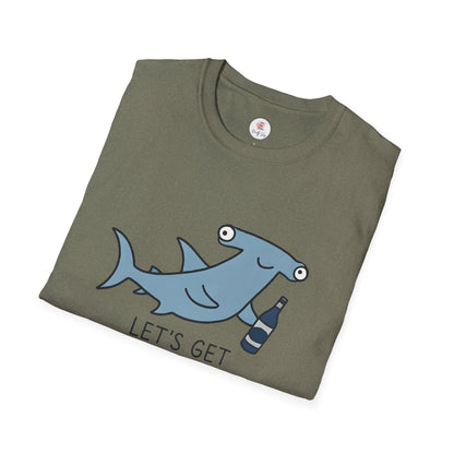 Hammerhead Shark "Let’s Get Hammered" Graphic T-Shirt