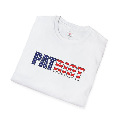 Patriot Flag Tee — "PATRIOT" American Flag Graphic T-Shirt