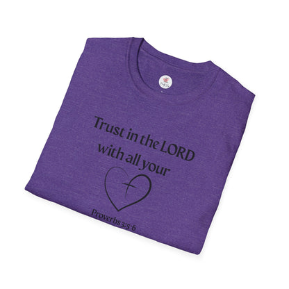 Trust in the LORD T-Shirt — Proverbs 3:5 Faith Tee