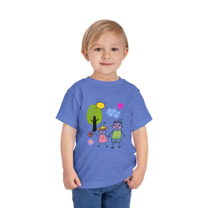 Toddler Tee — Cute Hand-Drawn 'Me & Dad' Family Shirt for Kids