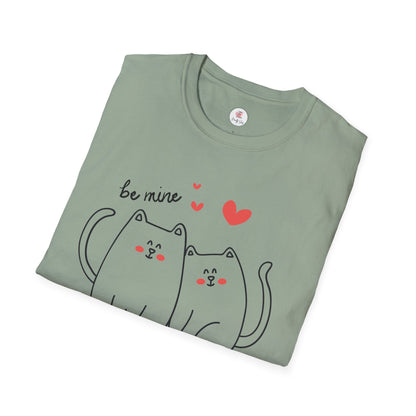 Be Mine Cute Cat T-Shirt — Valentine’s Cute Couple Kittens Tee
