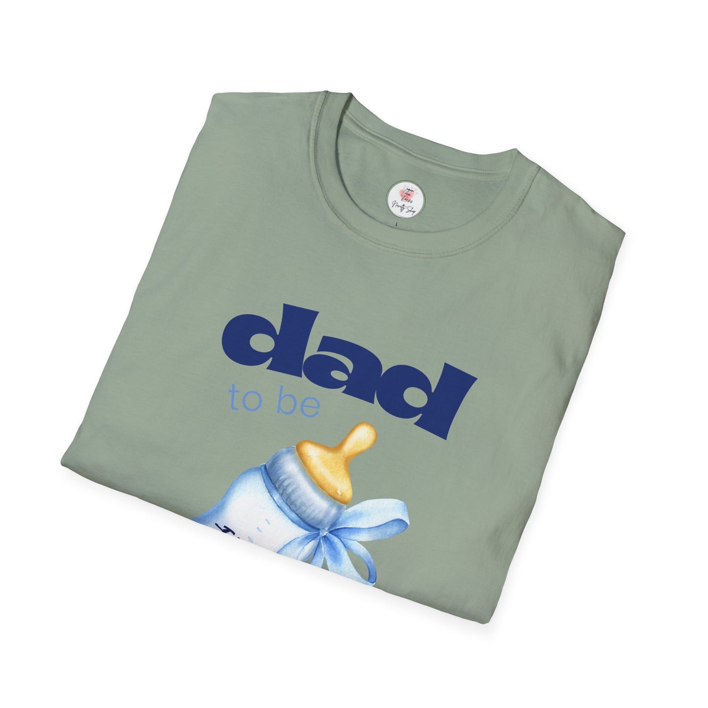 Dad-To-Be Baby Bottle Tee — New Dad Announcement Shirt