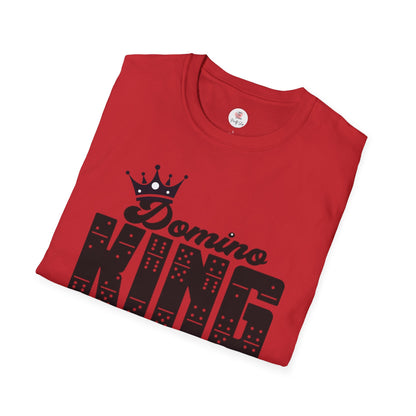Domino King T-Shirt — Crowned Dominoes Graphic Tee for Game Night