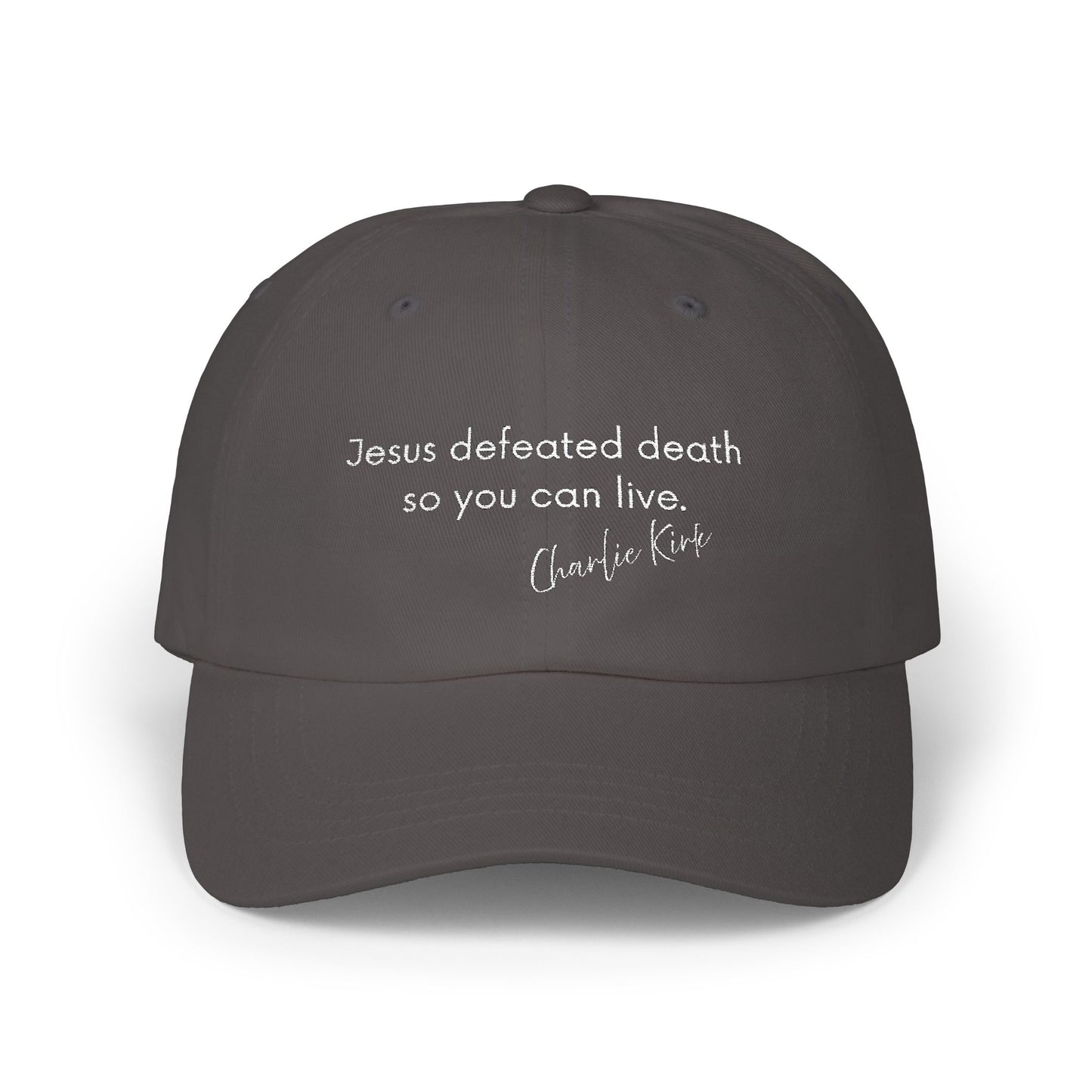 Jesus Defeated Death So You Can Live Classic Cap
